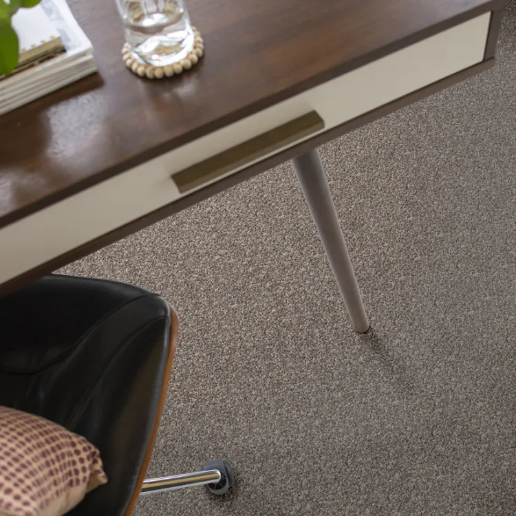 Cameo carpet under a desk installation scene
